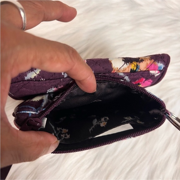 Vera Bradley Purple Floral Quilted Wallet - Picture 3 of 4
